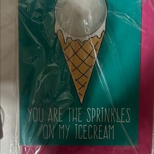 Ice Cream Cone Party Napkins - Teal and Pink